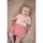 Minymo Kurzarm-Body aus Viskose 113902 gerippt Blumen rosa