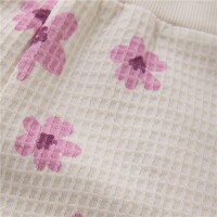 Minymo Sweat-Shorts 123946 Fb.2605 Creme/Rosa Blüten