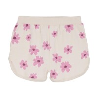 Minymo Sweat-Shorts 123946 Fb.2605 Creme/Rosa Blüten