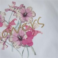 Minymo T-Shirt Blumen 123929 Fb.7005 Hellblau/Pink