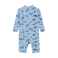 Color Kids Langarm Badeanzug 720222 Fb.7148 Wale Hellblau