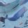 Color Kids Langarm Badeanzug 720222 Fb.7148 Wale Hellblau