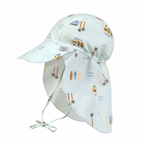 Lässig UV-Sonnenhut mit Nackenschutz UV 80+ Camper sea foam hellmint