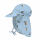 Lässig UV-Sonnenhut mit Nackenschutz UV 80 Crocodile sky blue