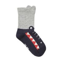 Minymo 2-Pack Socken 6634 Fb.778 3D Effect navy/grau/grün