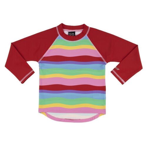 Villervalla La UV-Badeshirt Garden 660LU Rot/Bunt gestreift