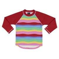 Villervalla La UV-Badeshirt Garden 660LU Rot/Bunt gestreift