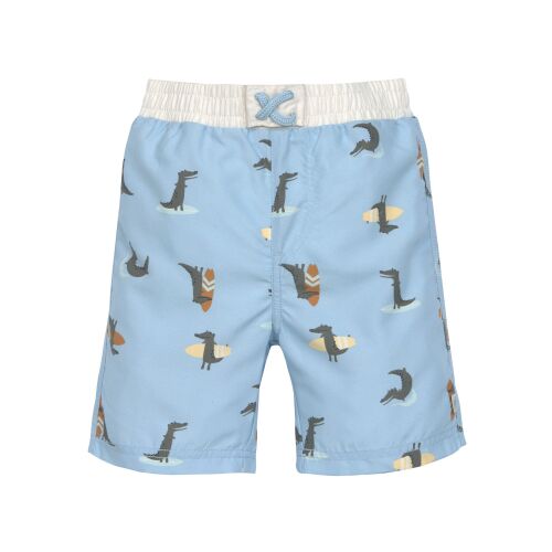 Lässig Baby Schwimmshorts mit Windel Crocodile Sky Blue