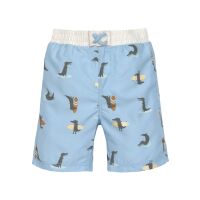 Lässig Baby Schwimmshorts mit Windel Crocodile Sky Blue