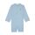 Lässig langarm UV-Badeanzug Sky Blue Himmelblau