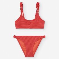Losan Bikini Seersucker LJGAP0703-25004 Rot/Orange gestreift