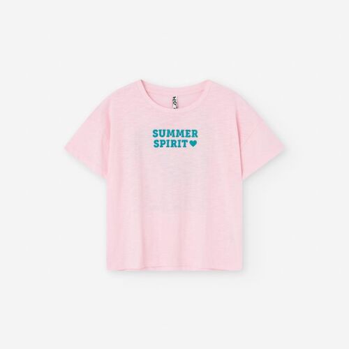 Losan Girls Ka T-Shirt Summer Spirit LJGAP0103-25034 Rosa