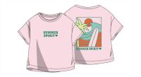 Losan Girls Ka T-Shirt Summer Spirit LJGAP0103-25034 Rosa