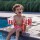 Swim Essentials Schwimmflügel Whale Ocean Stripes Rot/Weiß