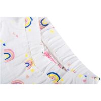 Someone Sommer Pyjamaset Doezel-SG-66-A Regenbogen ecru/weiß