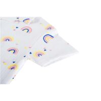 Someone Sommer Pyjamaset Doezel-SG-66-A Regenbogen ecru/weiß