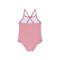 Swim Essentials Badeanzug Leopard gestreift Rosa/weiß