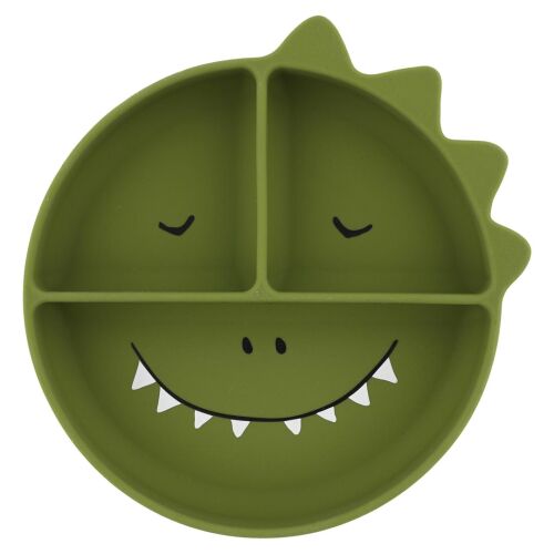 Trixie Silikon-3-Fach-Tellerr mit Saugnapf 96-439 Mr. Dino
