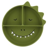 Trixie Silikon-3-Fach-Tellerr mit Saugnapf 96-439 Mr. Dino