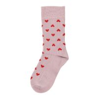 Minipop Bambus Socken MP35 rose heart lila/rot