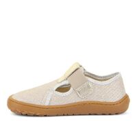 Froddo Hausschuhe Barefoot Canvas T-Bar G1700423-1 gold shine
