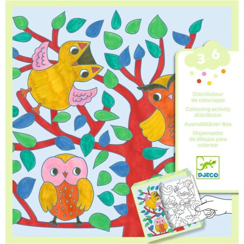 Djeco Ausmalbilder-Box - Wald 3-6 Jahre