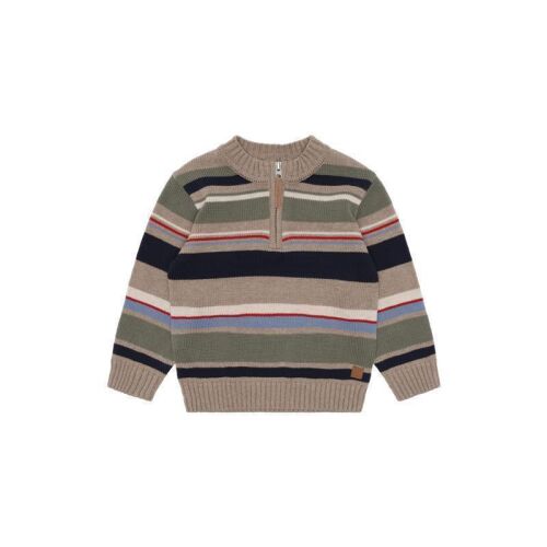 Hust & Claire Strick-Pullover Pelle 11034-3554 braun gestreift