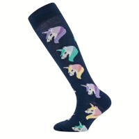 Ewers Kniestrümpfe 2-Pack Einhörner/Sterne 1520252 navy/lila