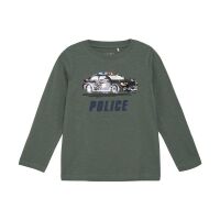 Minymo Langarm-Shirt 134002 Fb.9651 Police Grün