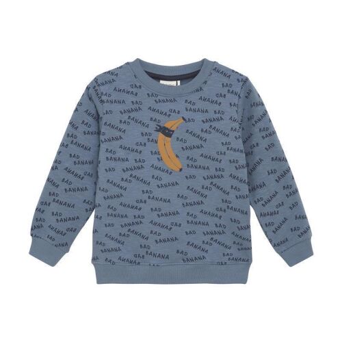 Minymo Langarm-Sweater 134013 Fb.7337 Bad Banana Blau