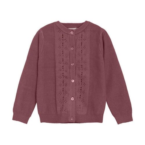 Minymo Strickweste 124048 Fb.4435 Korallenrot