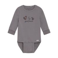 Minymo Langarm-Body Ext. 114049 Fb.1856 Good-Friends Grau