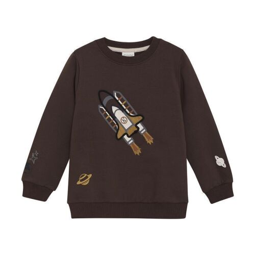 Minymo Sweatshirt 134044 Fb.2027 Rakette braun