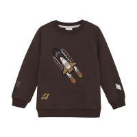 Minymo Sweatshirt 134044 Fb.2027 Rakette braun