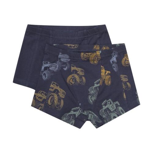 Minymo Boxershorts 2er Pack 134065 Fb. 7021 Monstertruck/Navy