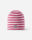Reima Fleece-Jersey Beanie Tantsu 5300208A Col.4011 Rosa-Rot gestreift
