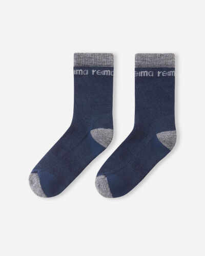 Reima Merino-Wollsocken Saapas 5300033E Col.6980 Navy/Grau