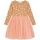 Danamade Langarm Kleid mit Tüllrock DBRANDA - D3125-019 Beige/Rosa Punkte