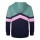 Trollkids Sweatjacke Flekkefjord 766-135 - Türkis/Violett/Rosa