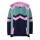 Trollkids Sweatjacke Flekkefjord 766-135 - Türkis/Violett/Rosa