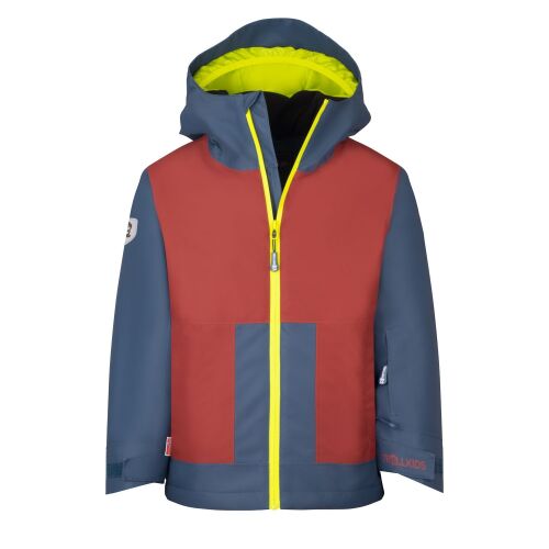 Trollkids Ski-Winterjacke Rauland 555-431 - Rot/Gelb/Blau