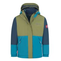 Trollkids 3in1 Jacke Kjerag 570-355 - Blau/Olive/Dunkelblau