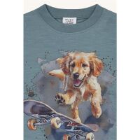 Hust & Claire Langarm-Shirt Anton Skater Dog 44445-3140 Iron Blue