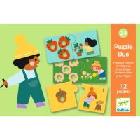 Djeco Puzzle duo Erstes Zählen grün 8272