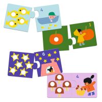 Djeco Puzzle duo Erstes Zählen grün 8272