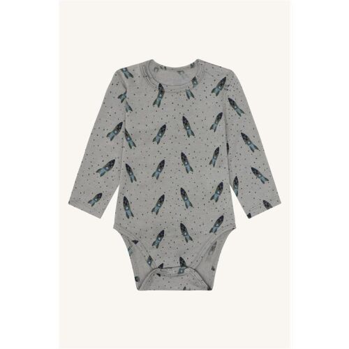 Hust & Claire Langarm-Body Bocel Rocket 38363-4440 Khaki mit Raketen