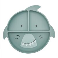 Trixie Silikon-3-Fach-Teller mit Saugnapf 96-457- Mr. Shark
