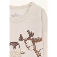 Hust & Claire Langarm-Body aus Wolle-Viskose Baloo...