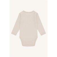 Hust & Claire Langarm-Body aus Wolle-Viskose Baloo Animals 38354-4501 Beige mit Tieren