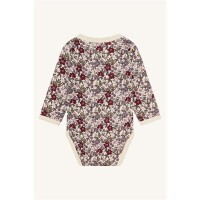 Hust & Claire LA-Body aus Wolle-Viskose Baloo Flor 38392-3290 Creme/violette Blumen